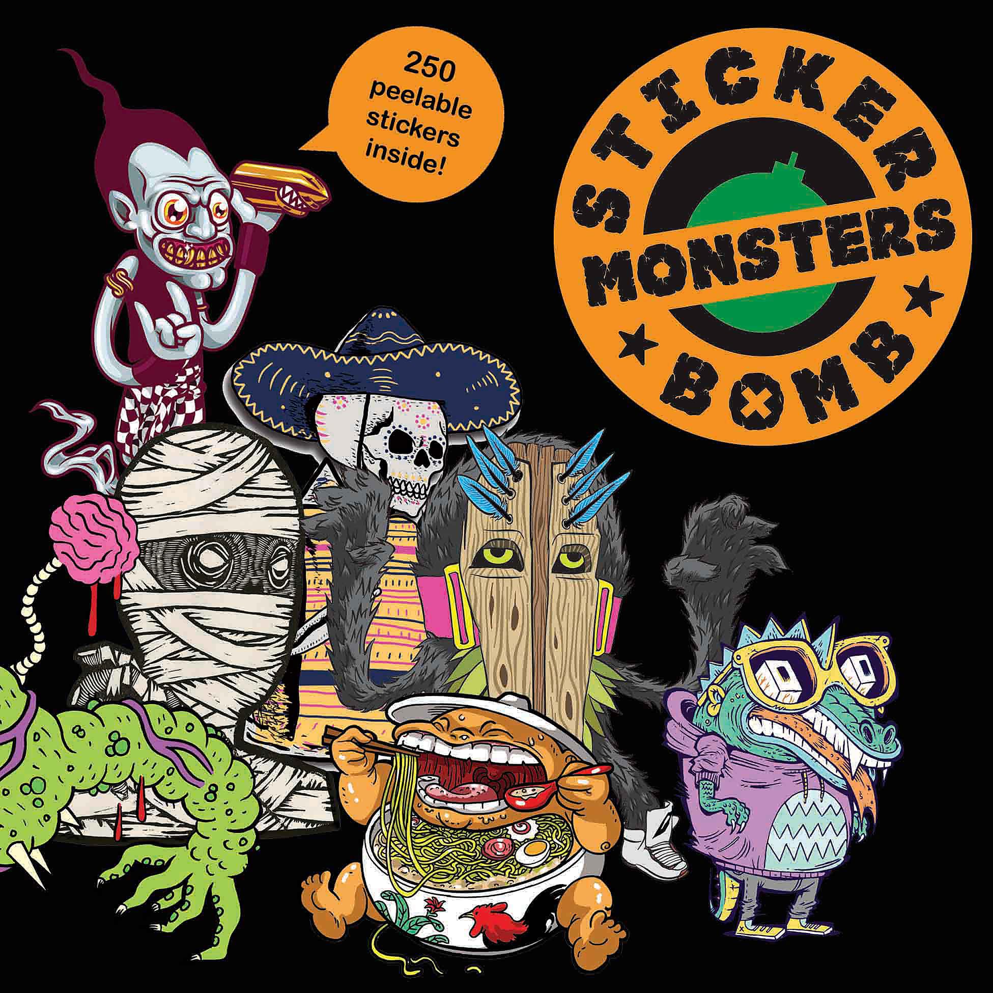 Stickerbomb Monsters Social Sciences Books