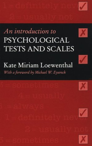 An Introduction To Psychological Tests And Scales book