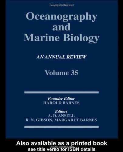 Oceanography and Marine Biology: An Annual Review: Volume 35 (Oceanography & Marine Biology) Geology & Geography