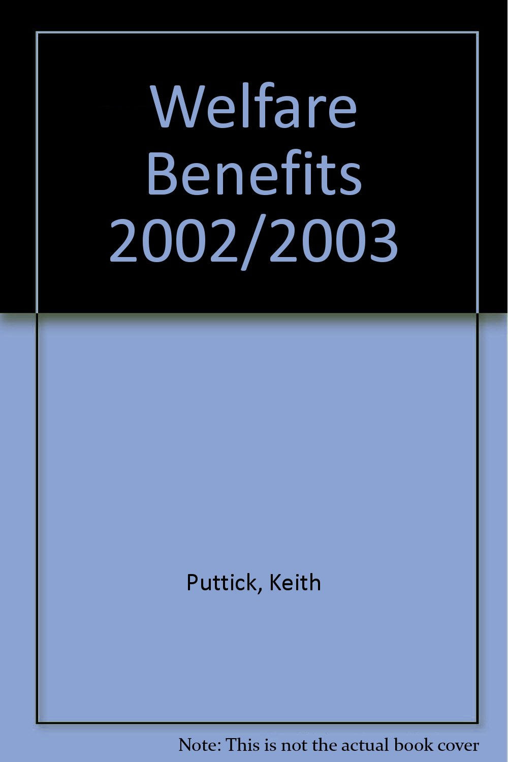 Product Image: Welfare Benefits 2002/2003