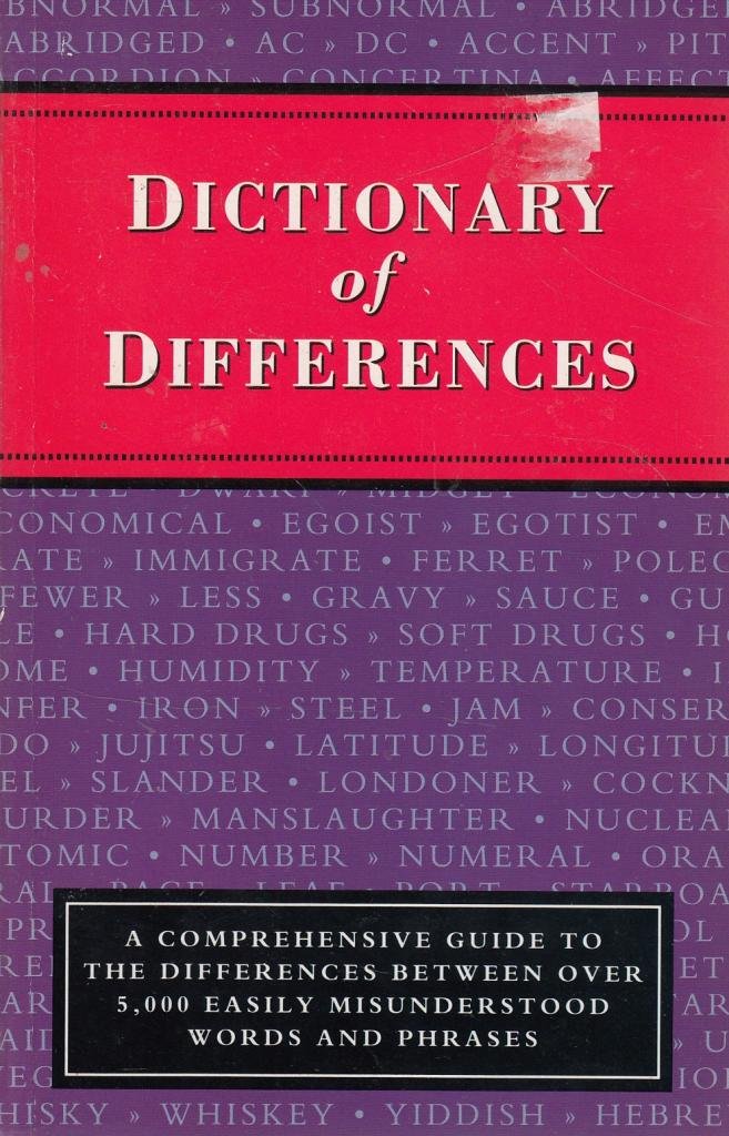 Product Image: Dictionary of Differences