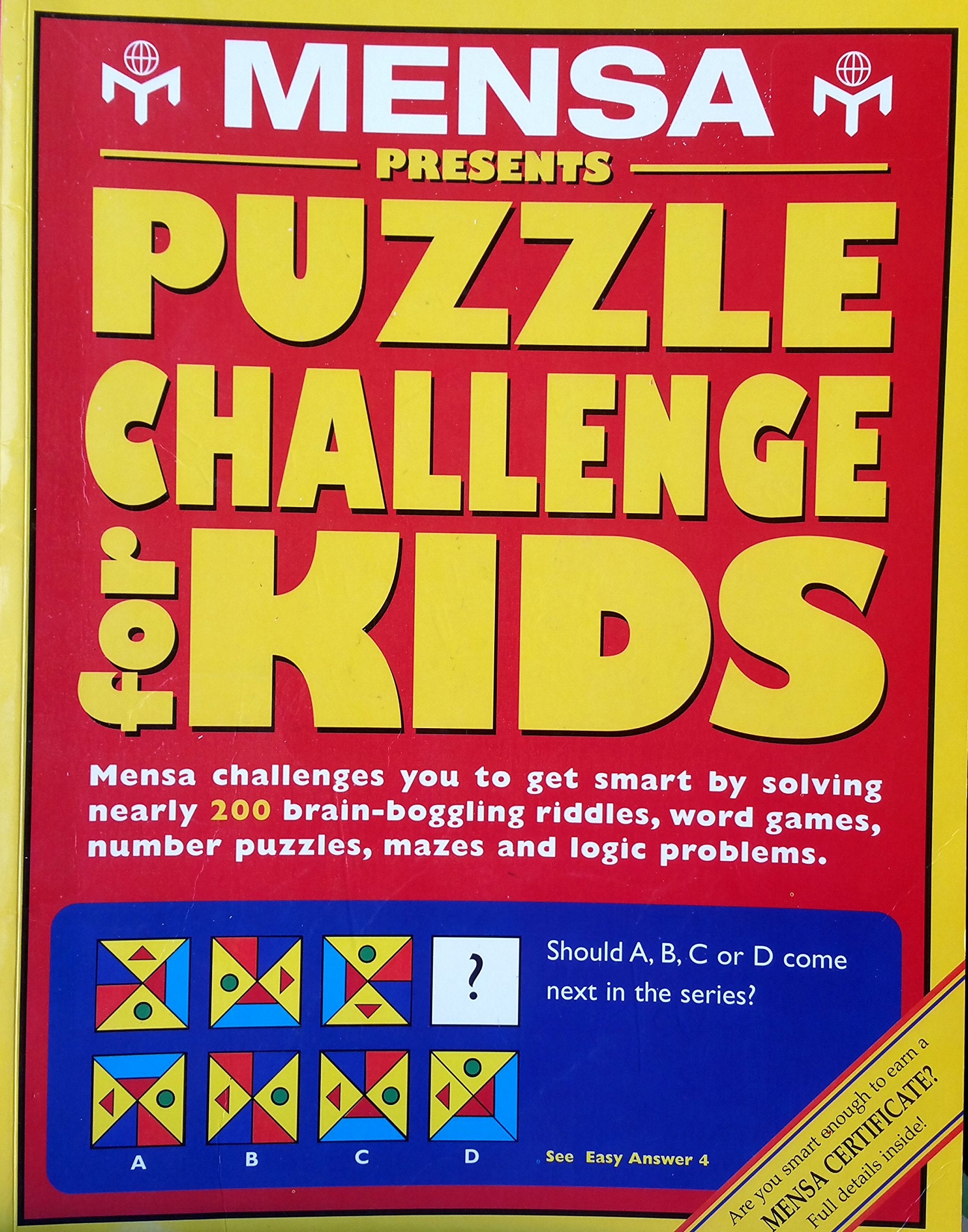 Mensa Puzzle Challenge for Kids Leisure & Fun