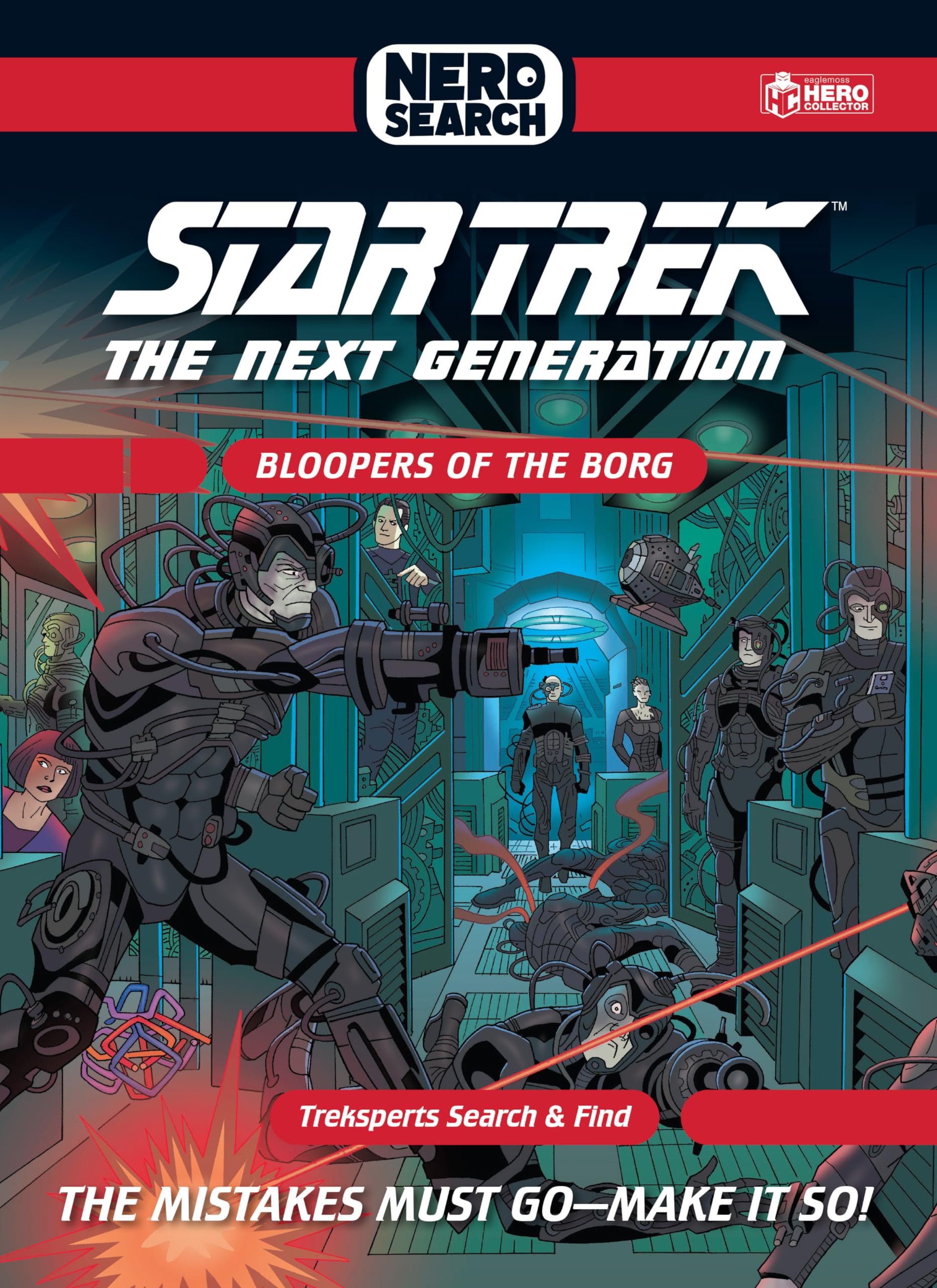 Star Trek: The Next Generation Nerd Search: Bloopers of the Borg: The Mistakes Must Go - Make it So! Manga