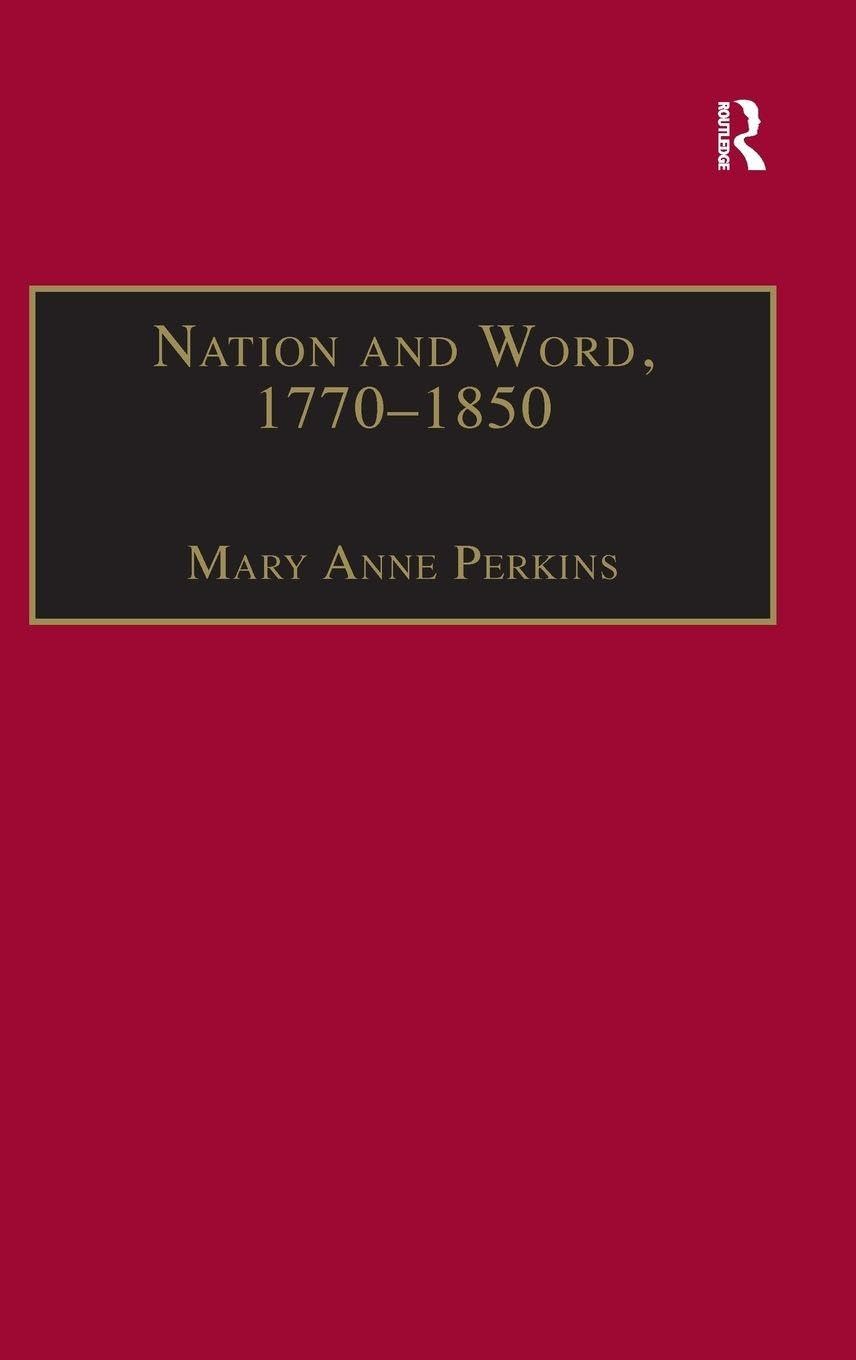 Nation and Word, 1770-1850 Contemporary literature