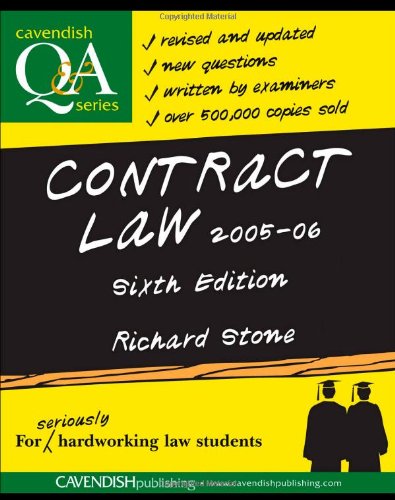 Q & A Contract Law 2005-2006 (Questions & Answers) Law