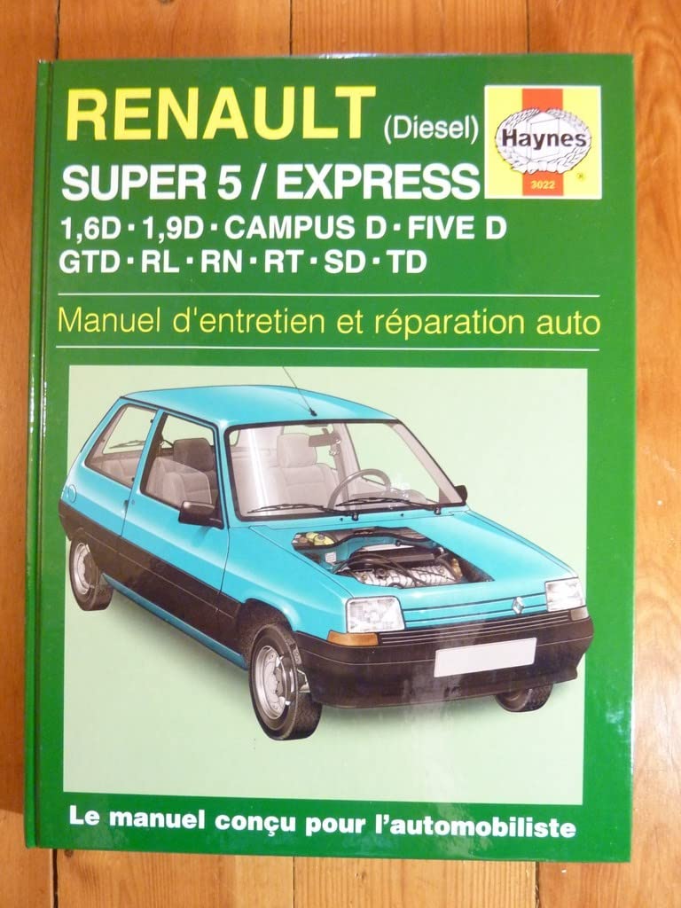 Renault Super 5 Diesel (French service & repair manuals) Leisure, Home & Garden
