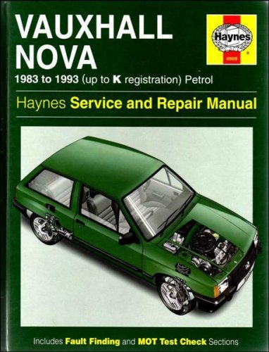 Vauxhall Nova Service and Repair Manual (Haynes Service and Repair Manuals) Leisure, Home & Garden