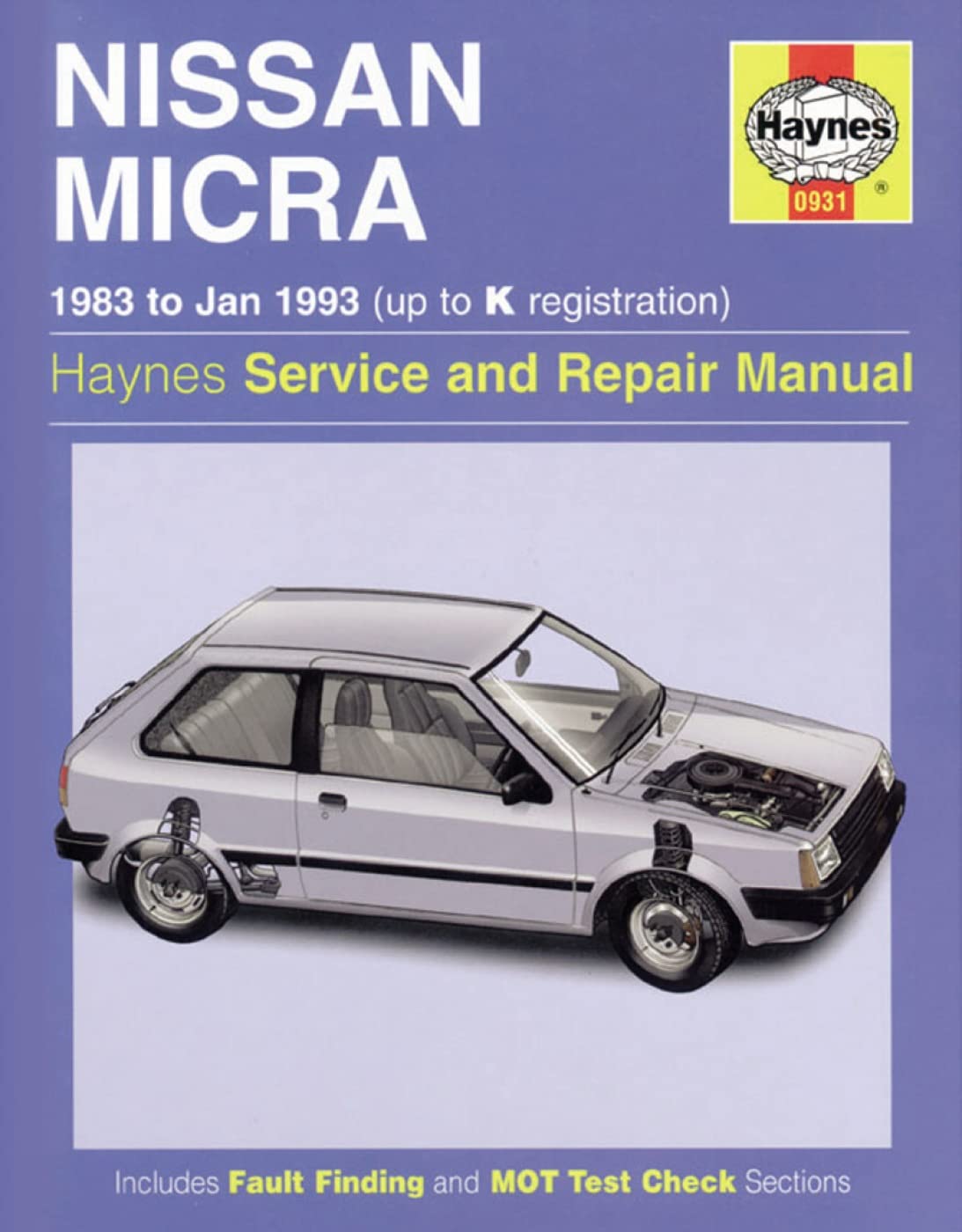 Nissan Micra (83 - Jan 93) Up To K book