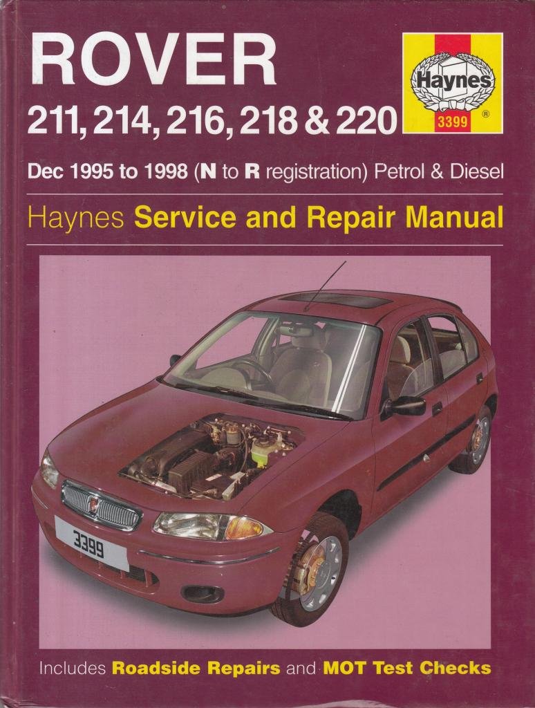 Rover 211,214,216,218 & 220, séries 95-98 : Service and Repair Manual book