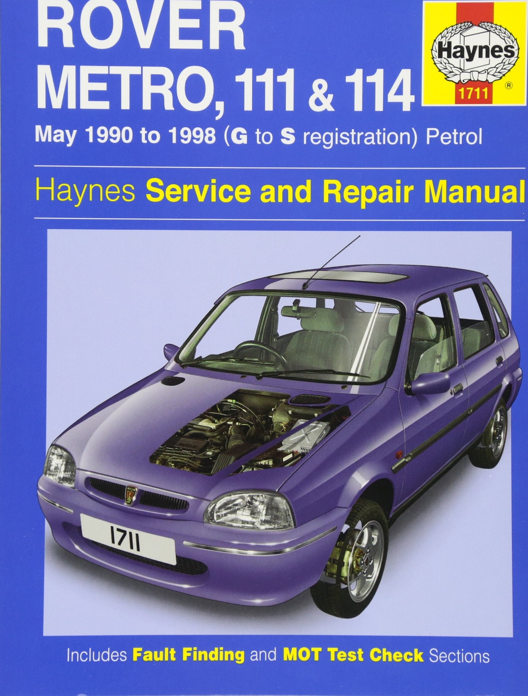Rover Metro, 111 and 114 Service and Repair Manual: 1990 to 1998 (Haynes Service and Repair Manuals) Leisure, Home & Garden