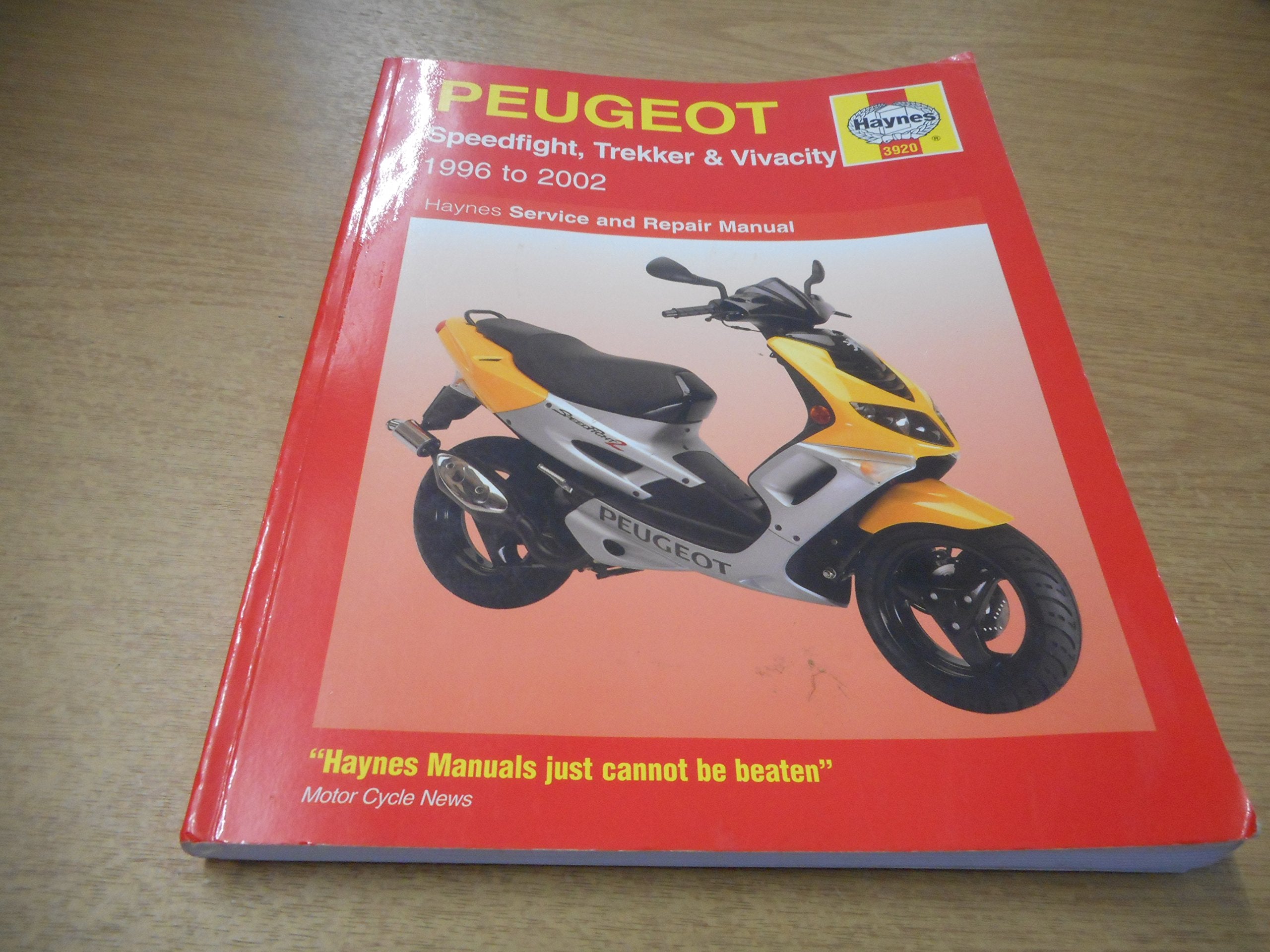 Haynes Service and Repair Manual: Peugeot Speedfight, Trekker and Vivacity 1996-2002 Leisure, Home & Garden