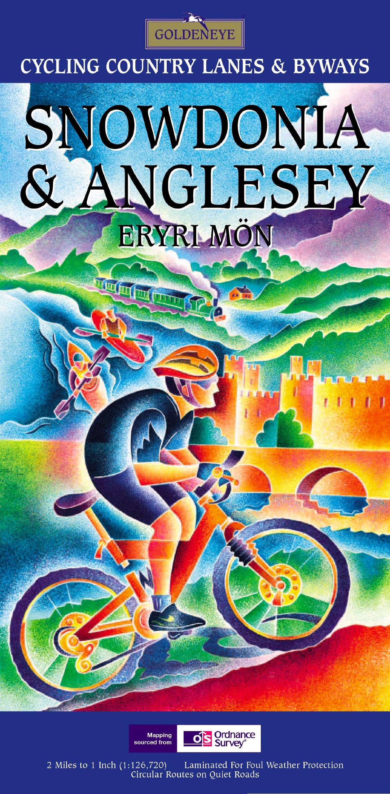 Snowdonia & Anglesey cycling map (cycling country lanes) Leisure, Home & Garden