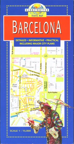 Globetrotter Travel Map Barcelona Leisure, Home & Garden