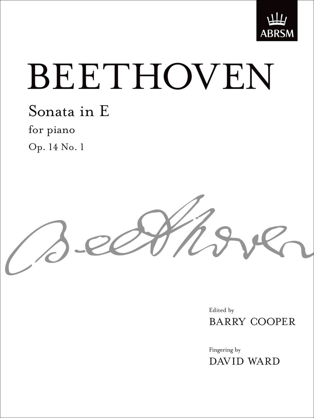 Sonata in E, Op. 14 No. 1: from Vol. I (Signature Series (ABRSM)) Sheet Music