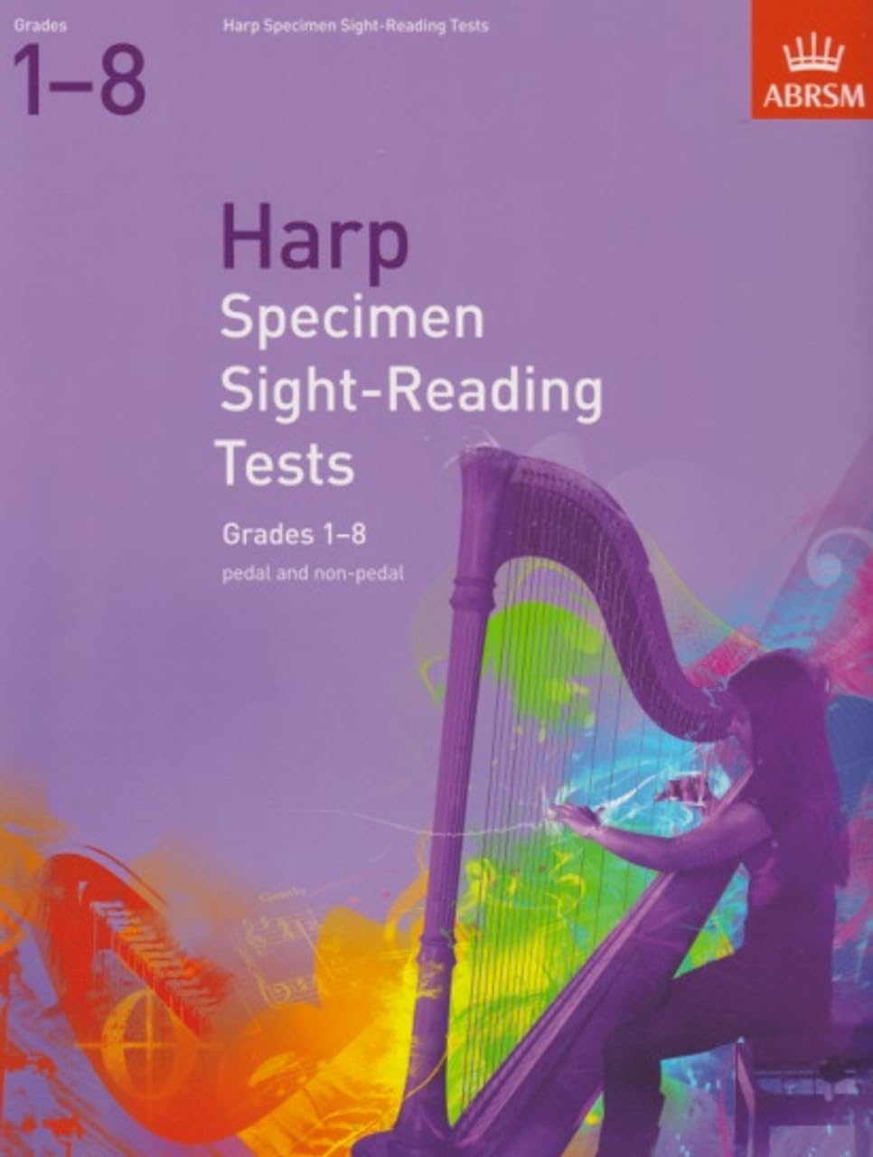 Specimen Sight-Reading Tests for Harp, Grades 1-8 (pedal and non-pedal) (ABRSM Sight-reading) Sheet Music