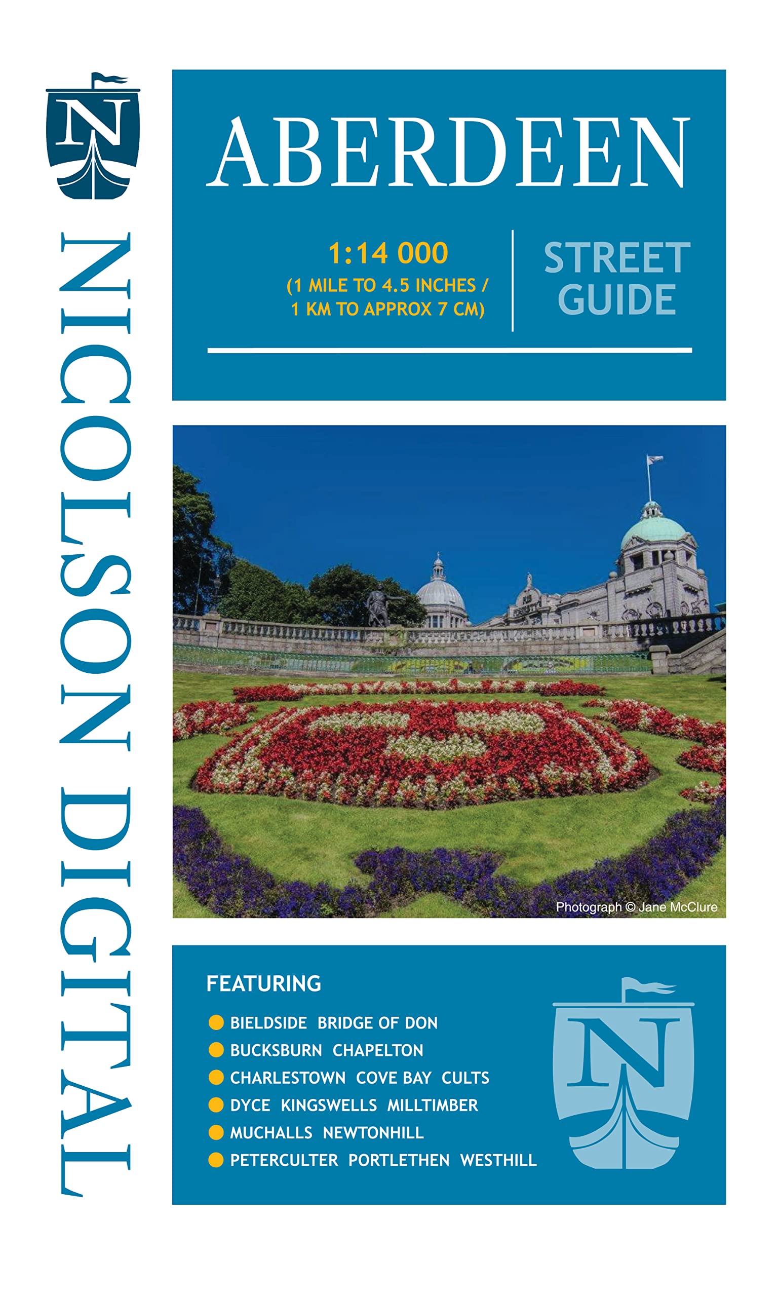 Nicolson Street Map Aberdeen (Card Cover) Leisure, Home & Garden