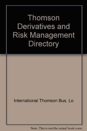 Thomson, Derivatives and Risk Management Directory, 001 Business, Finance & Career