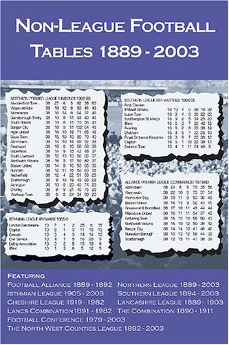 Non-League Football Tables 1889-2003 book