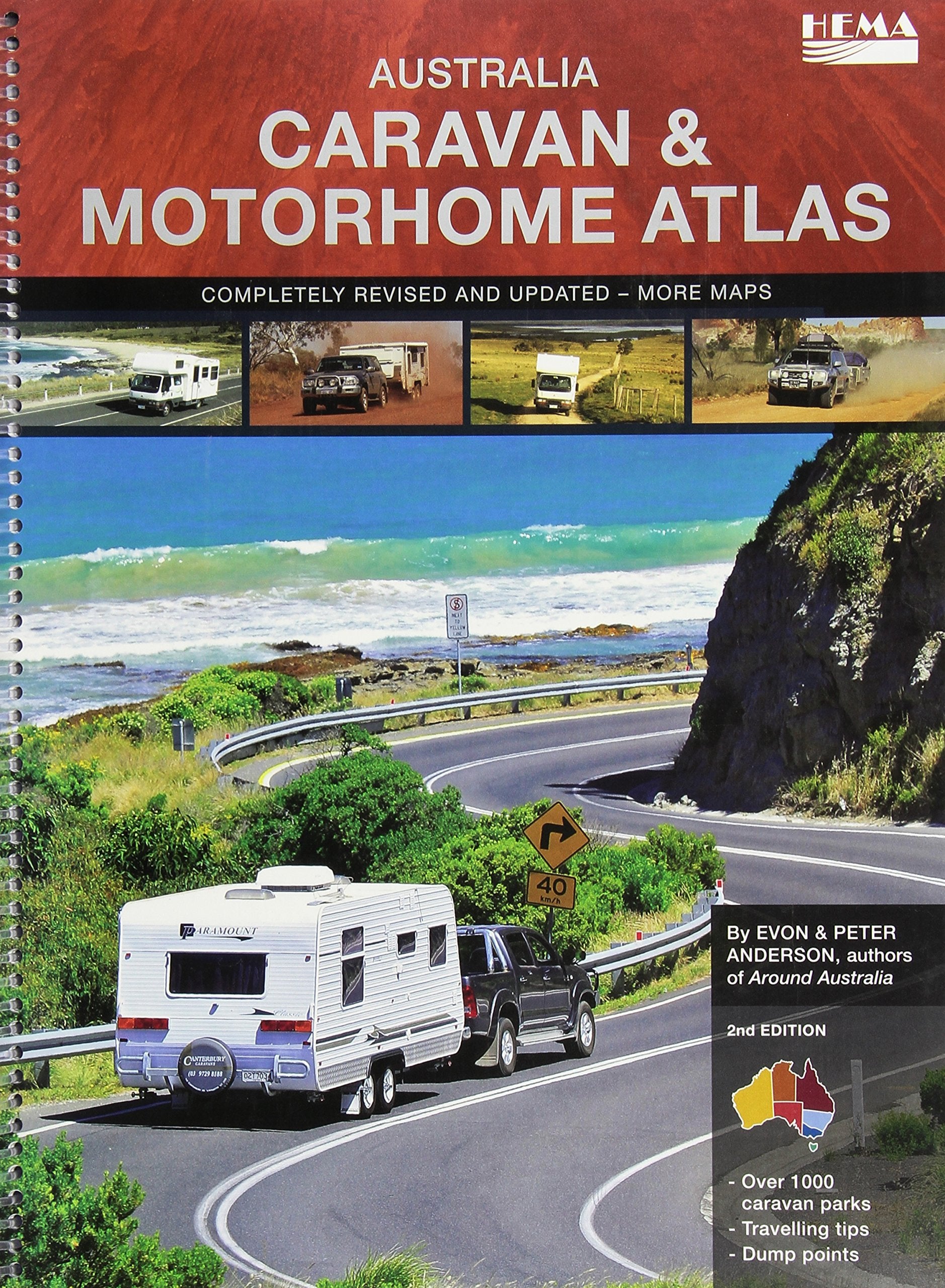 Australia Caravan & Motorhome atlas spir. hema Leisure, Home & Garden