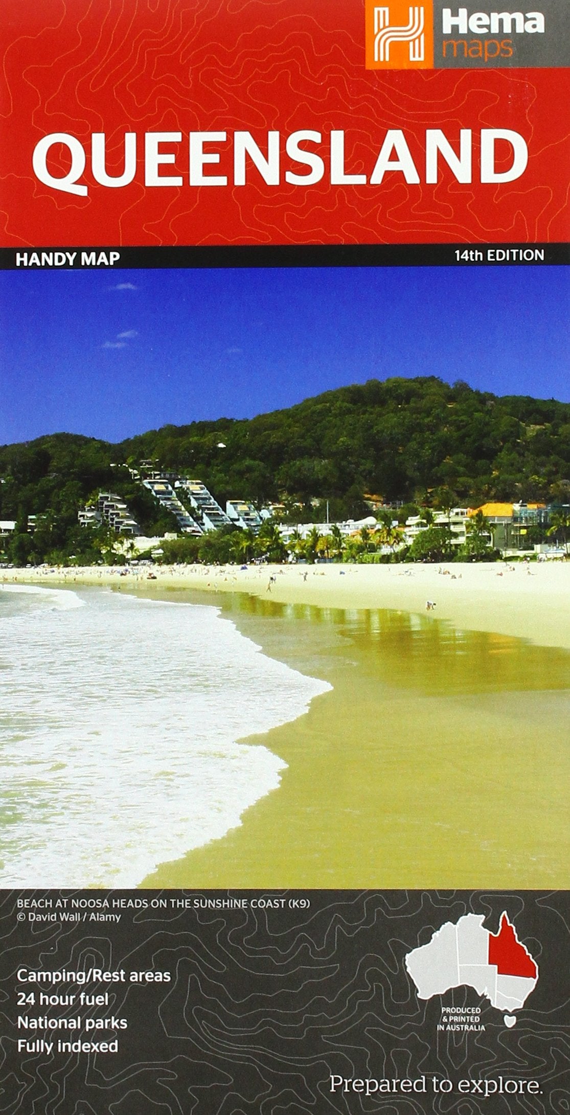 Queensland Handy Map: State Handy Map / camping/Rest areas / National parks / Fukky indexed Leisure, Home & Garden