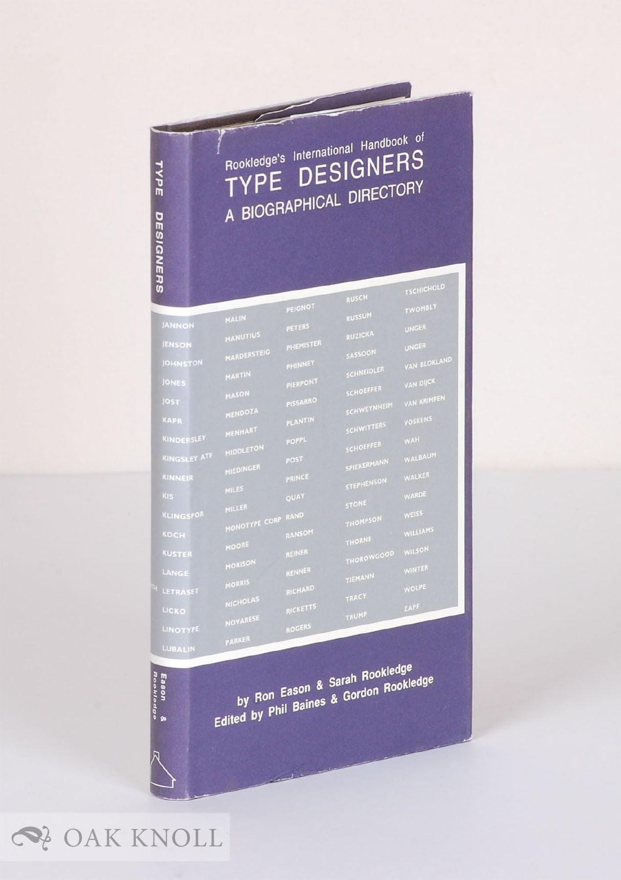 Rookledge's International Handbook of Type Designers: A Biographical Directory Film, Art & Culture