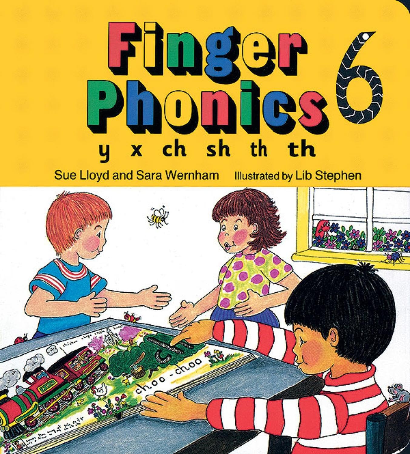 Finger Phonics book 6: in Precursive Letters (British English edition) (Finger Phonics set of books 1–7) Foreign Languages ​​& Dictionaries