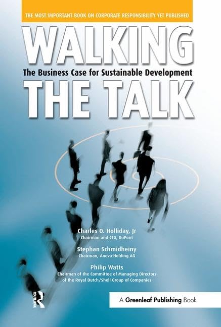 Walking the Talk: The Business Case for Sustainable Development Business, Finance & Career
