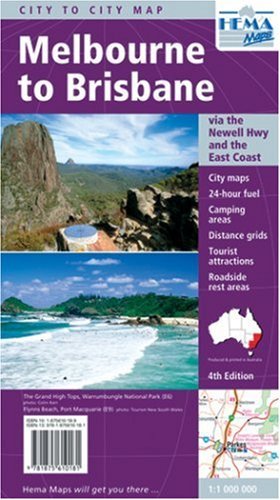 Melbourne to Brisbane (Newell Hwy) r/v hema Maps & Plans