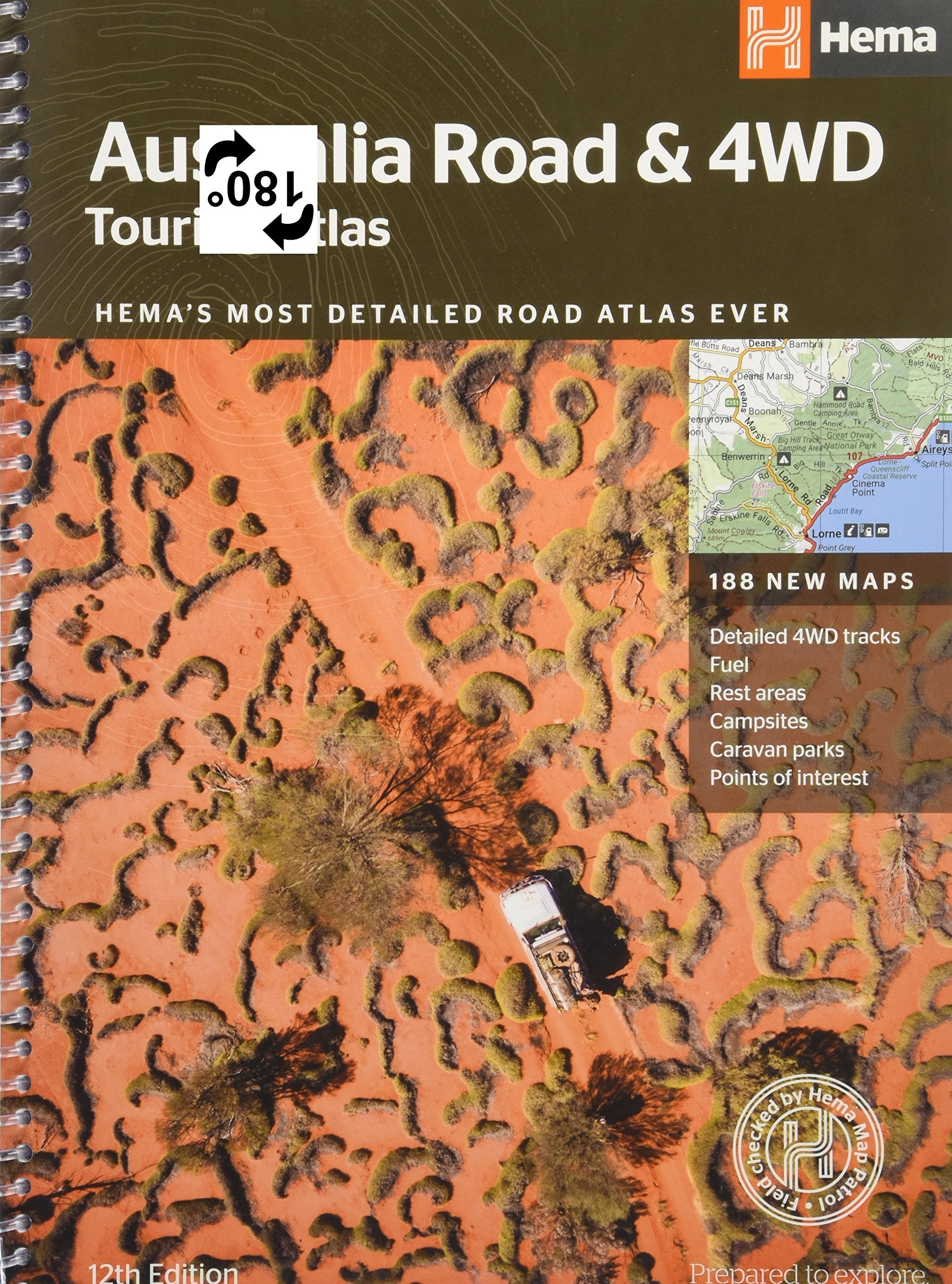 Australia Road & 4WD Touring Atlas: HEMAs most detailed road atlas ever with 188 new maps Leisure, Home & Garden