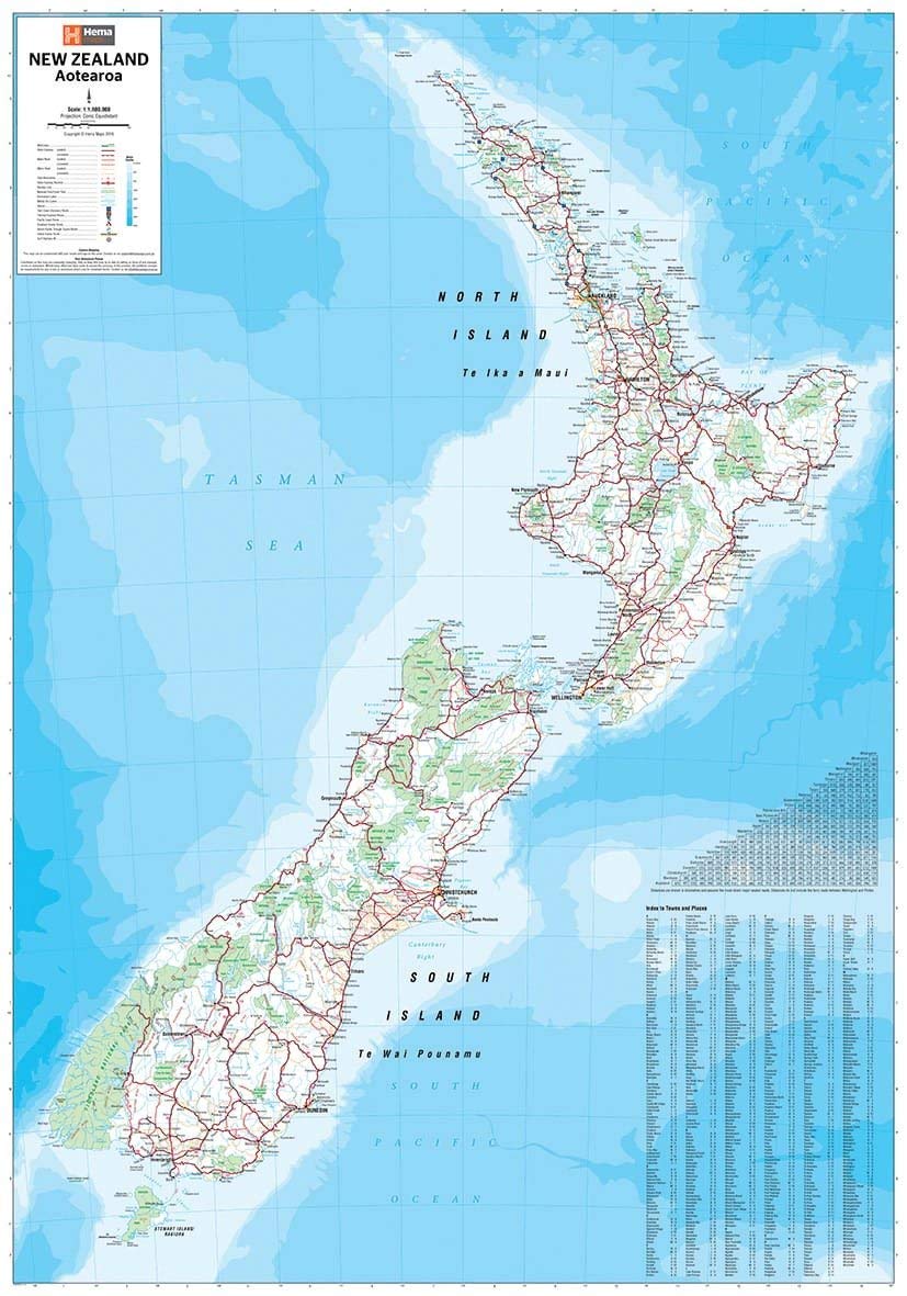 New Zealand Handy Atlas 1 : 434.000 Leisure, Home & Garden