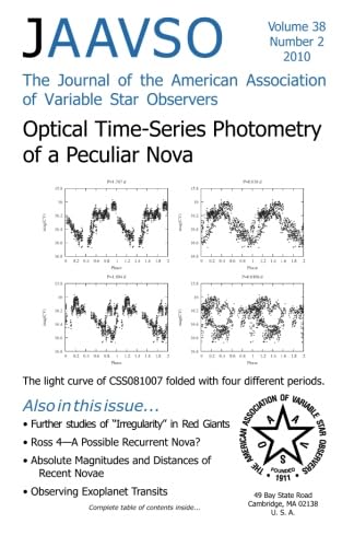 The Journal of The American Association of Variable Star Observers Volume 38 Number 2 2010: jaavso 38.2 Natural Sciences