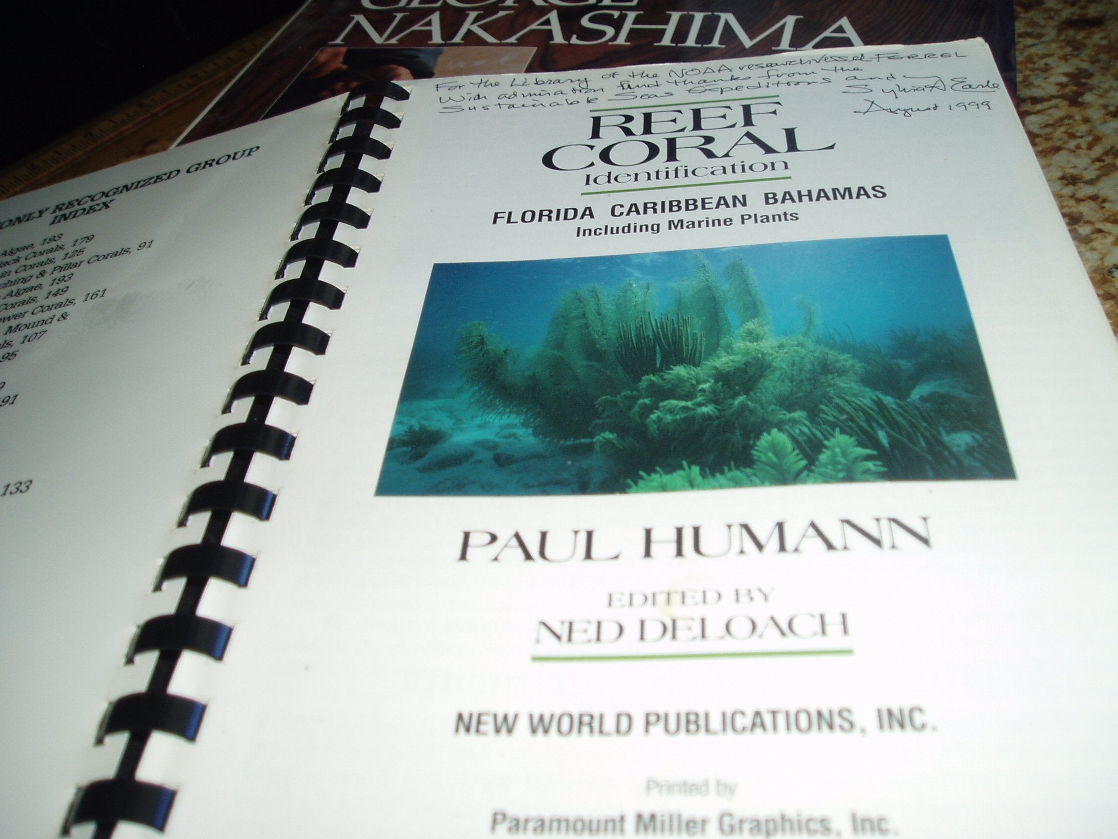 Reef Coral Identification: Florida Caribbean Bahamas Including Marine Plants Natural Sciences