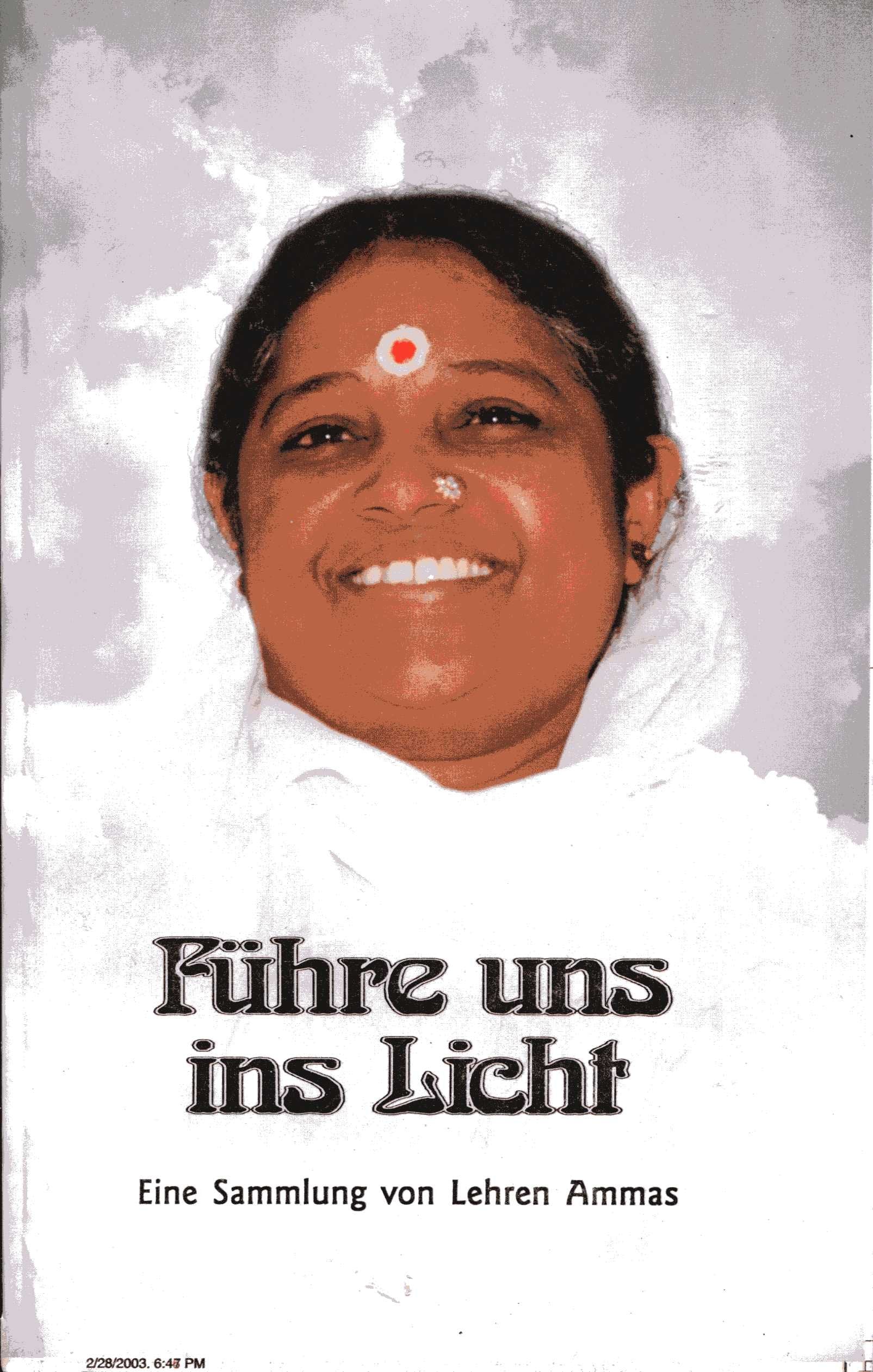 Führe uns ins Licht: Recueil d'enseignements de Sri Mata Amritananda Books
