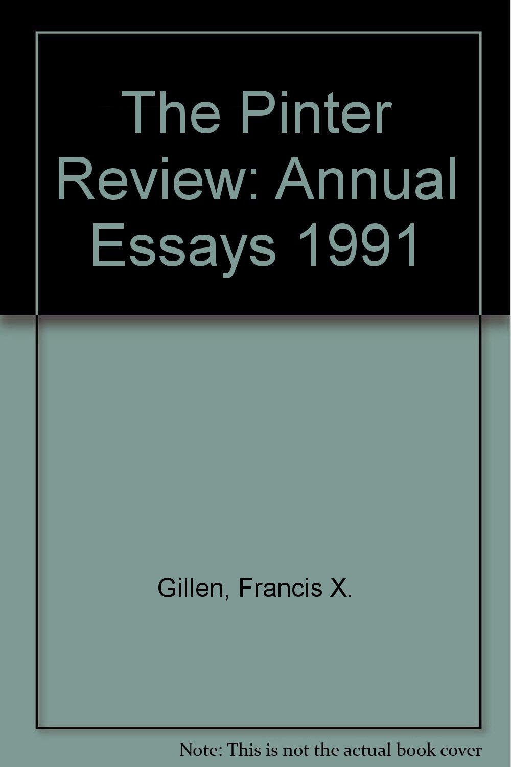 The Pinter Review: Annual Essays 1991 Books