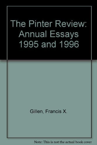 The Pinter Review: Annual Essays 1995 and 1996 Books