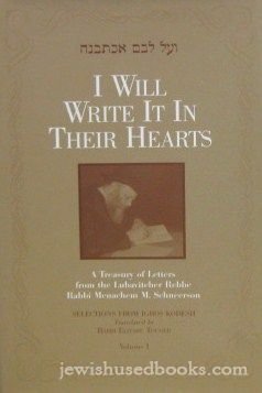 I Will Write It In Their Hearts: A Treasury Of Letters From The Lubavitcher Rebbe Religion & Esotericism