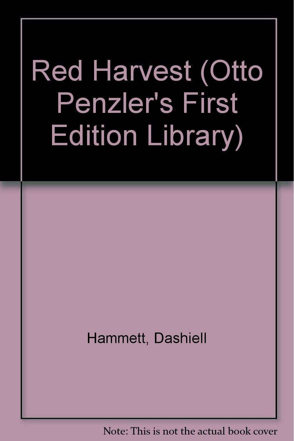 Red Harvest: Otto Penzler's First Edition Library Contemporary literature