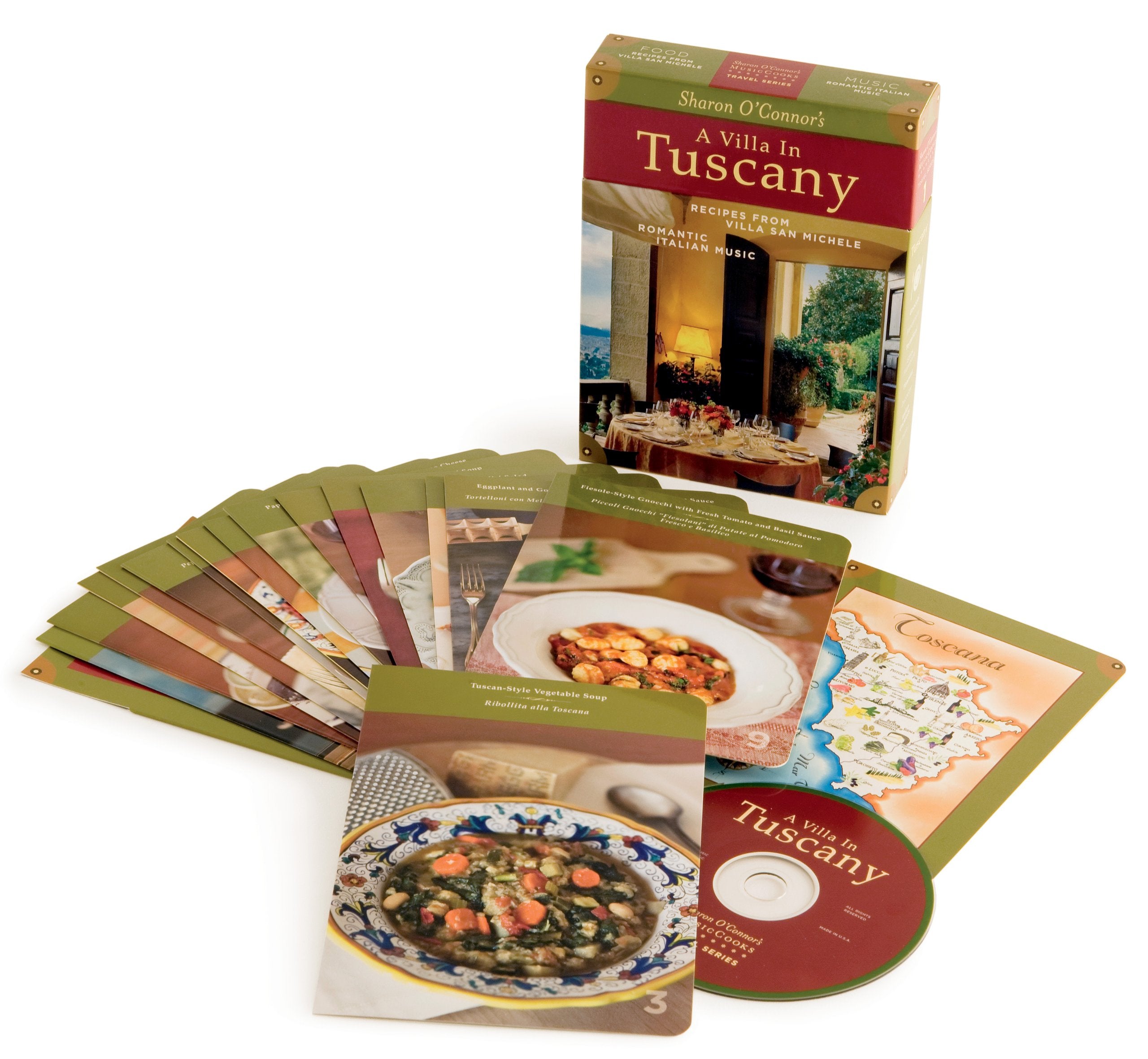 A Villa in Tuscany Recipes From Villa San Michele, Romantic Italian Music cd