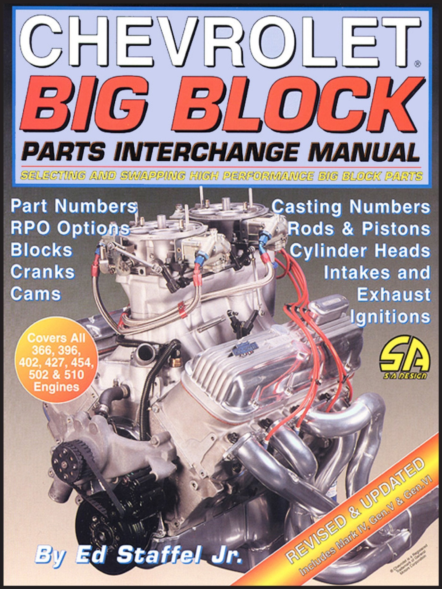 Chevrolet Big Block Parts Interchange Manual: Selecting and Swapping High Performance Big Block Parts book
