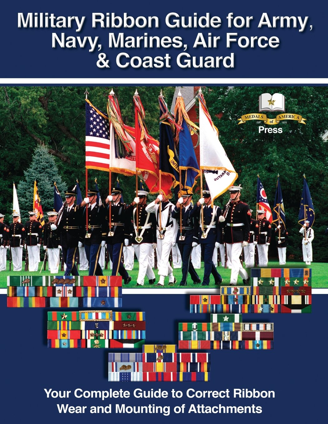 Military Ribbon Guide for Army, Navy, Marines, Air Force, Coast Guard Hobbies & Crafts