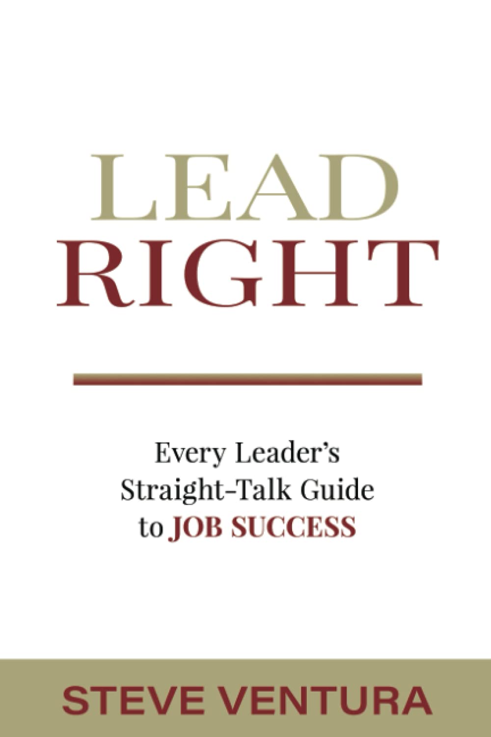 Lead Right: Every Leader's Straight Talk Guide to Job Success Business, Finance & Career