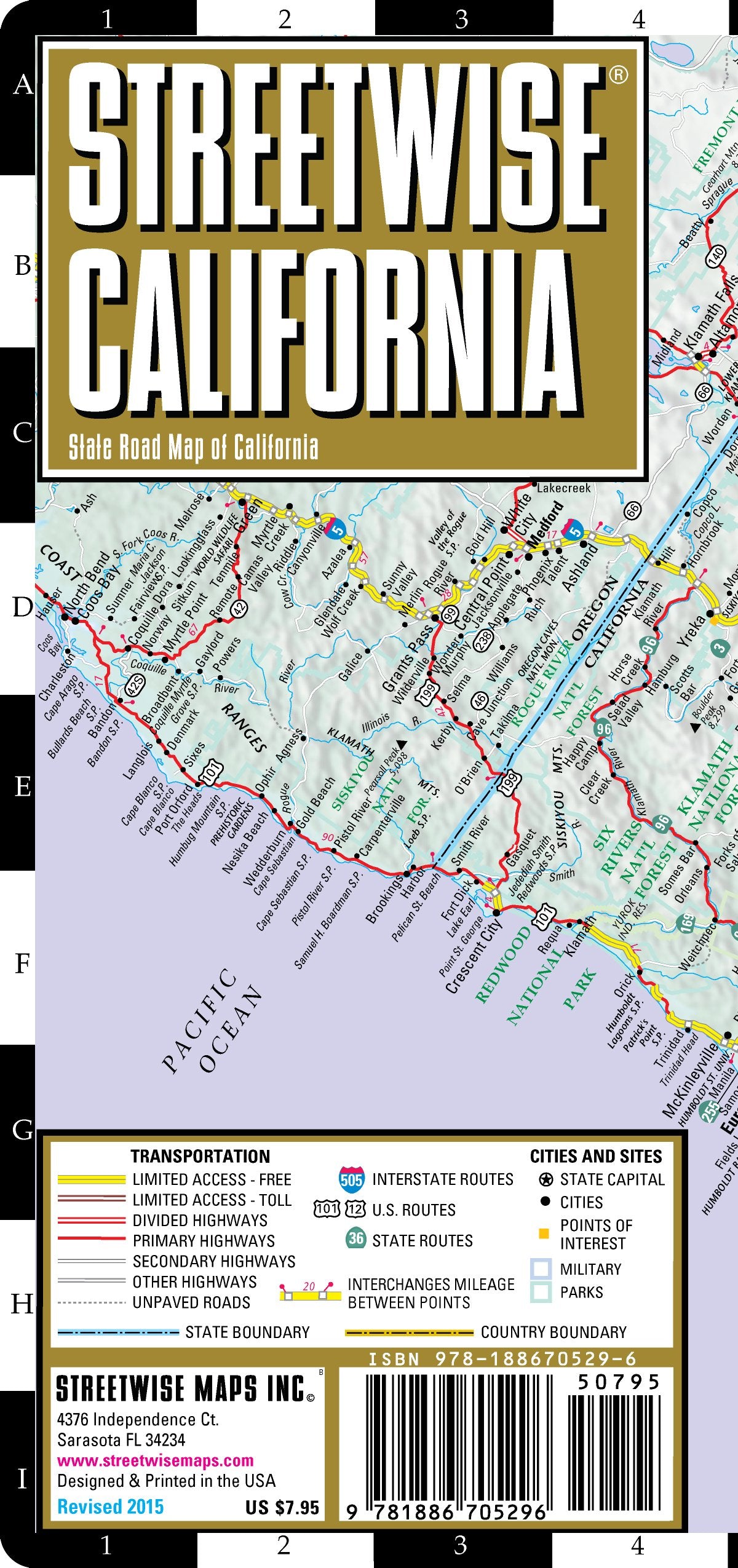 Streetwise California: State Road Map of California (Streetwise S.) Leisure, Home & Garden