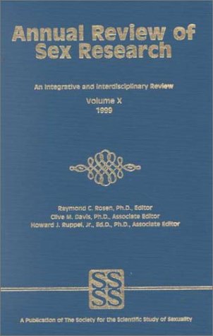 Annual Review of Sex Research 1999 Reference Books