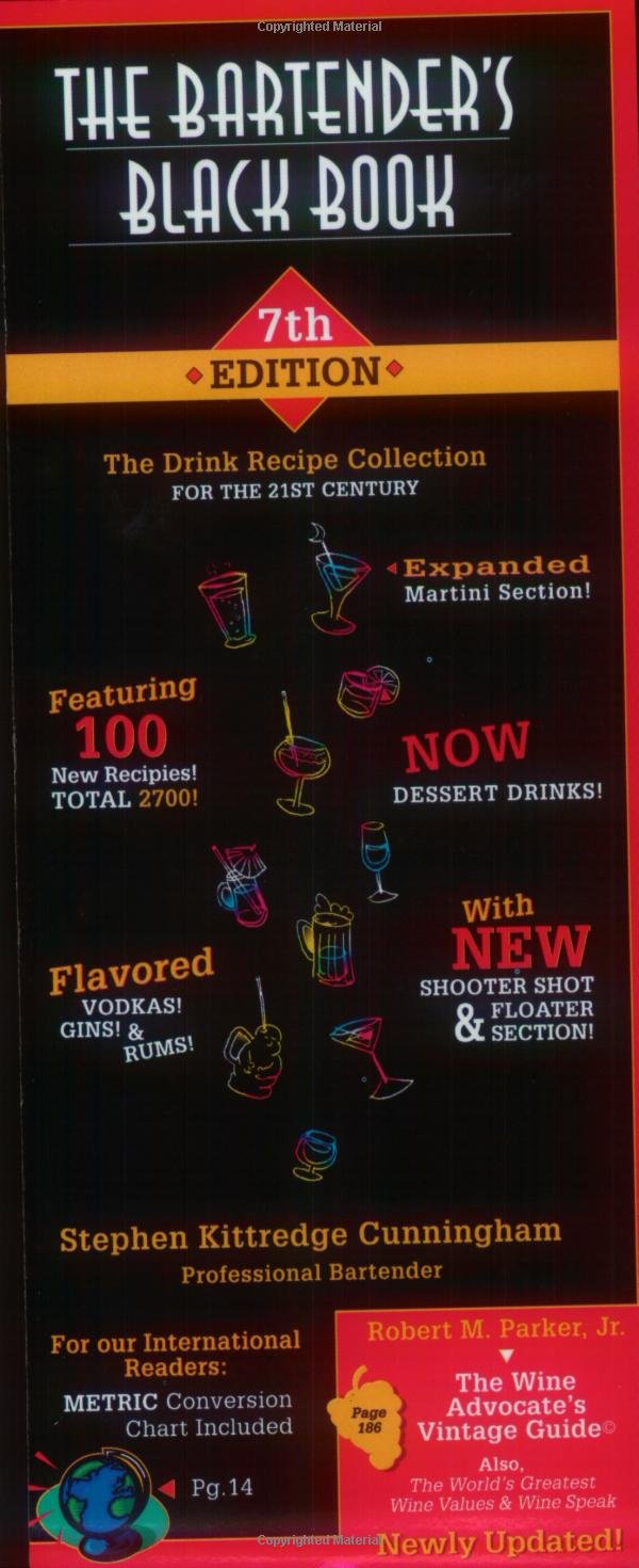 The Bartender's Black Book: The Drink Recipe Collection for the 21st Century book