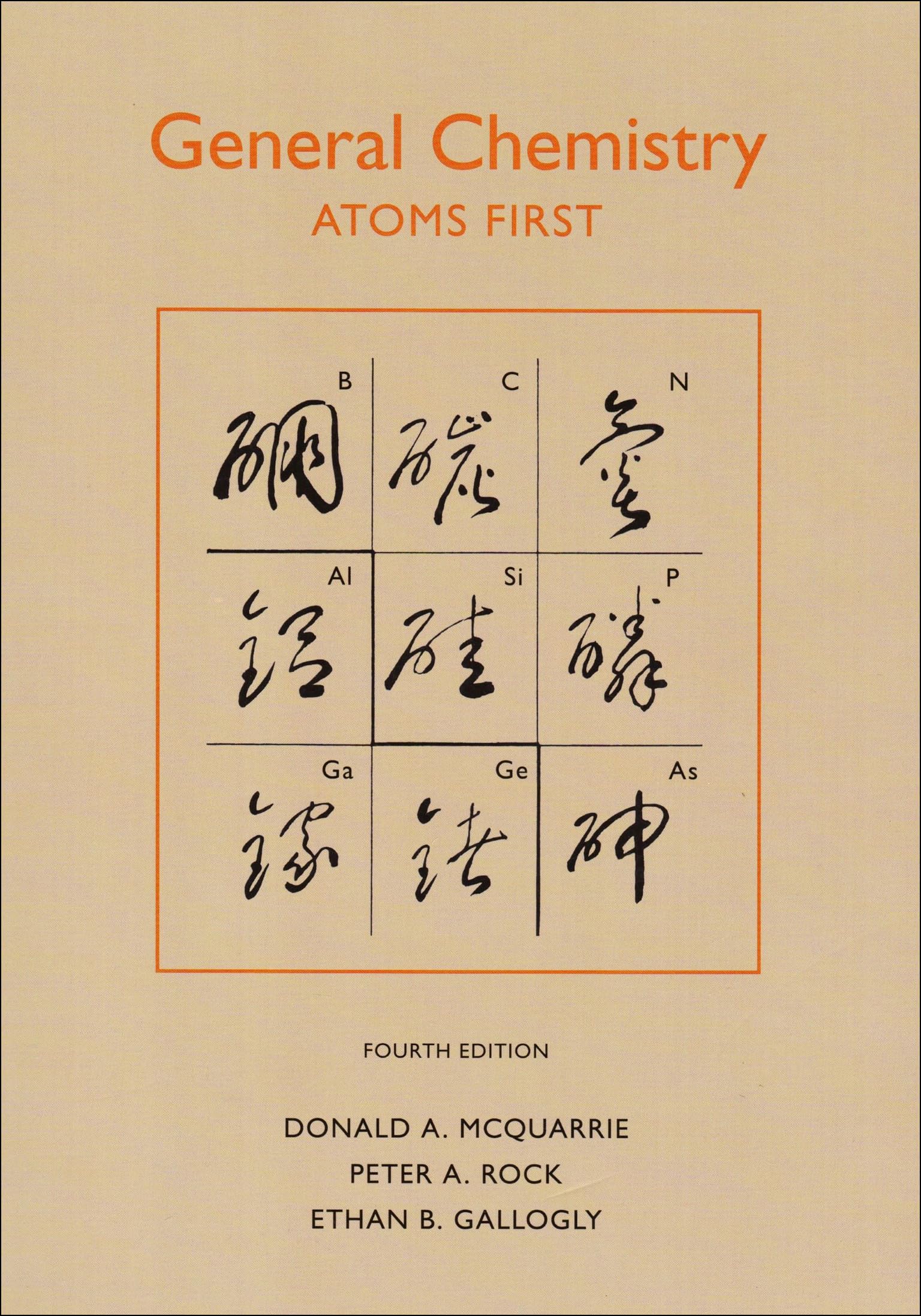 General Chemistry: Atoms First Natural Sciences