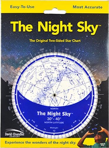 The Night Sky Planisphere 30°-40°N (Small Plastic) Reference Books