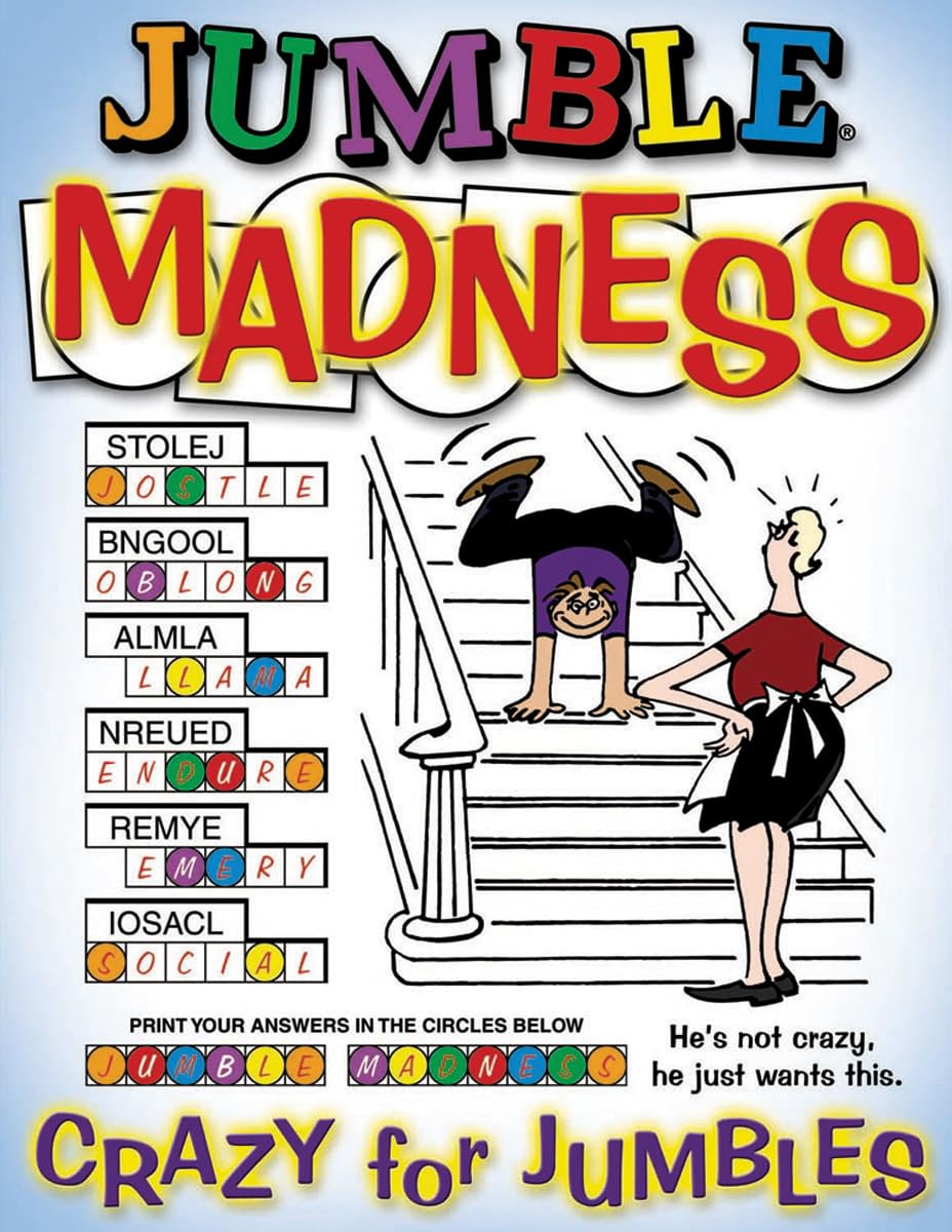Jumble(R) Madness: Crazy for Jumbles (Jumble Series) Leisure & Fun