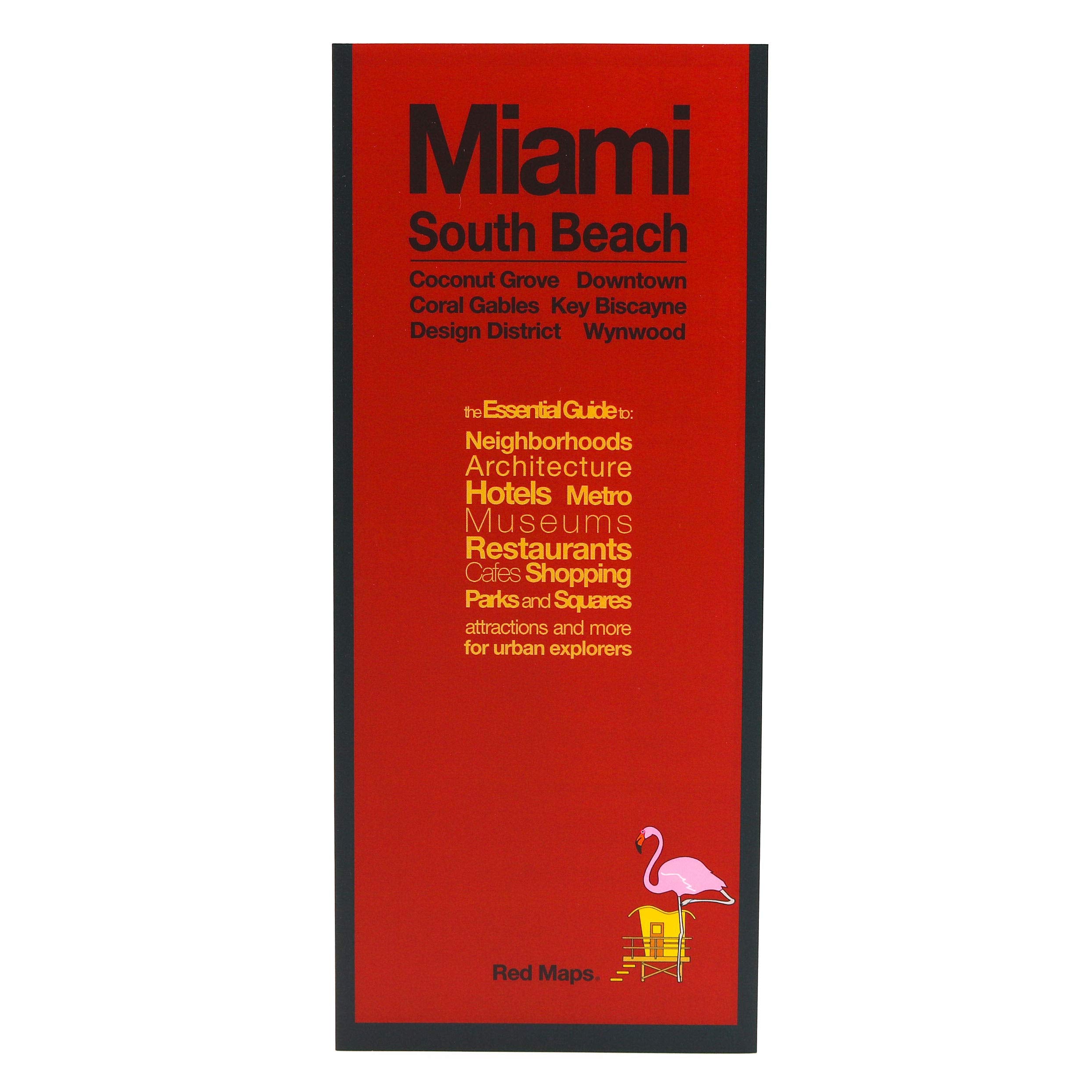Red Maps MIAMI & SOUTH BEACH Street Map and City Guide book