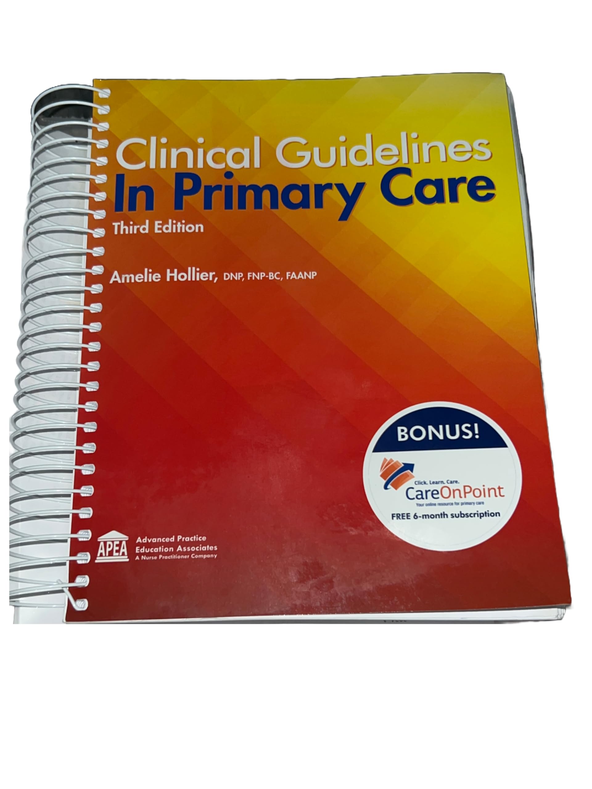 CLINICAL GUIDELINES IN PRIMARY CARE Books
