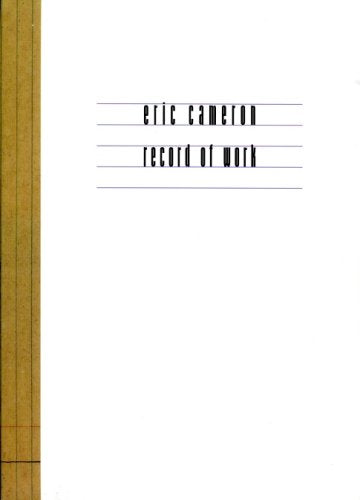 Product Image: Eric Cameron: Record of Work